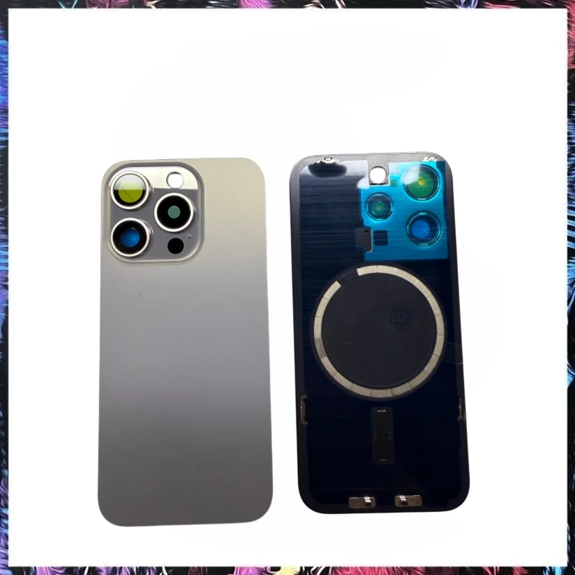 1 szt. Tylna szybka z magnesem do iPhone 16 15 Pro Max 14PLUS, części do naprawy obudowy, tylna szybka — zdjęcie produktu 6