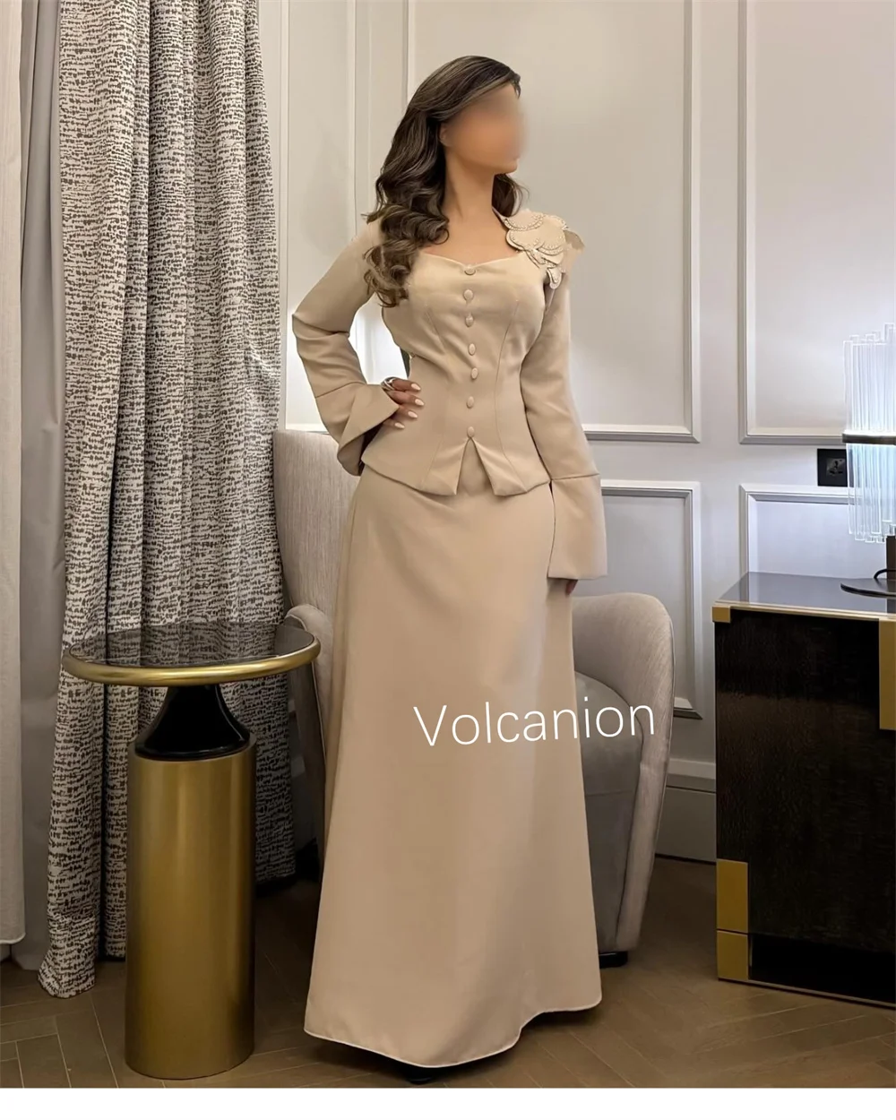 ที่กําหนดเองสไตล์จีน Jersey ปุ่มประดับด้วยเลื่อม A-Line Sweetheart Midi ชุด Bespoke โอกาสคุณภาพสูง