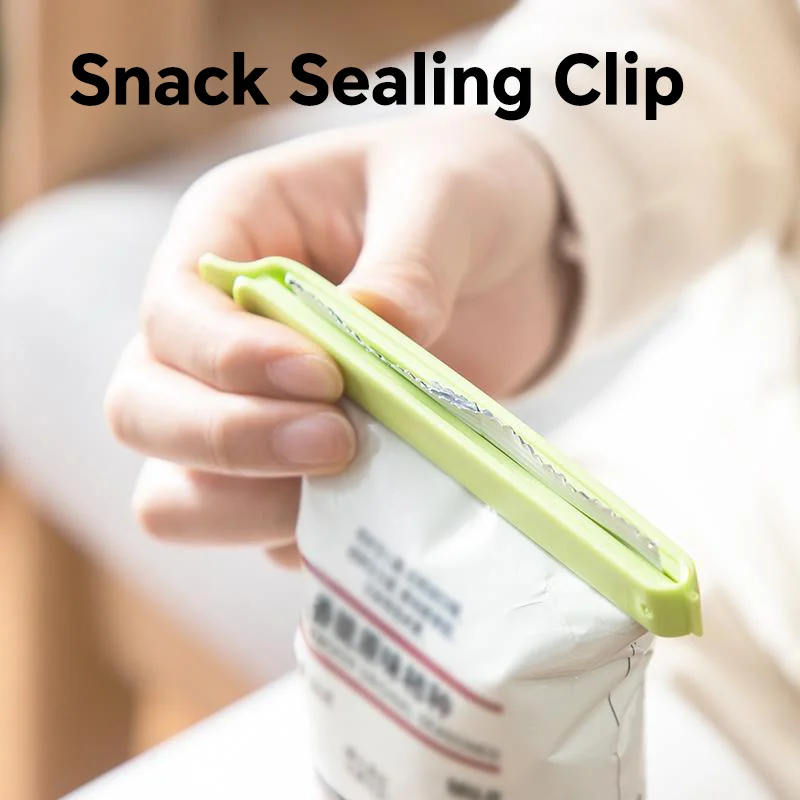 Set Bag Clips Food Snack Bags Sealing Clips Seal Stick Food Preservation Sealer Reusable Kitchen Storege Organizer