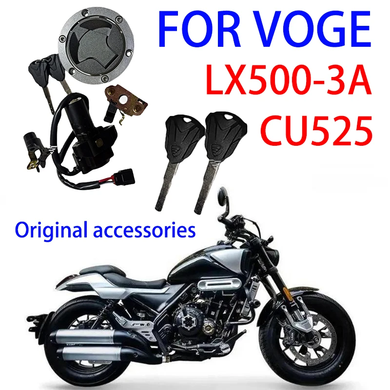 

Suitable for VOGE Motorcycle CU525 All Car Lock LX500-3A Set Lock, Ignition Lock, Fuel Tank Lock, Original Motorcycle Accessory