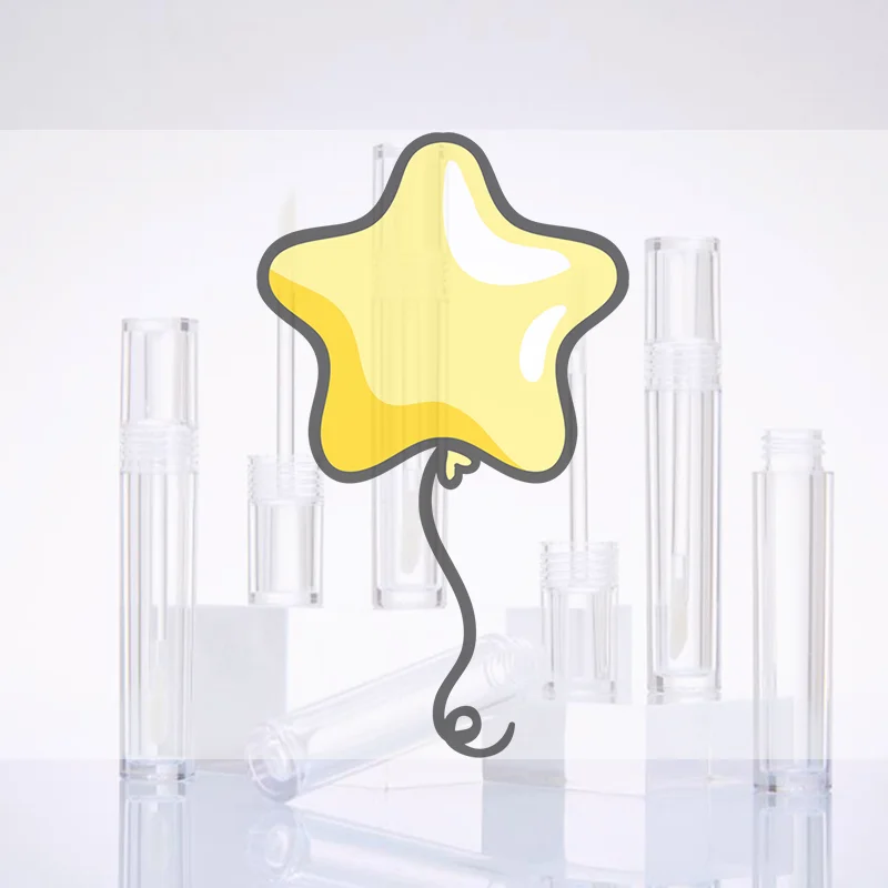 1 pz 5 ml tubi vuoti per lucidalabbra contenitore per labbra bottiglia di balsamo trasparente in plastica PET