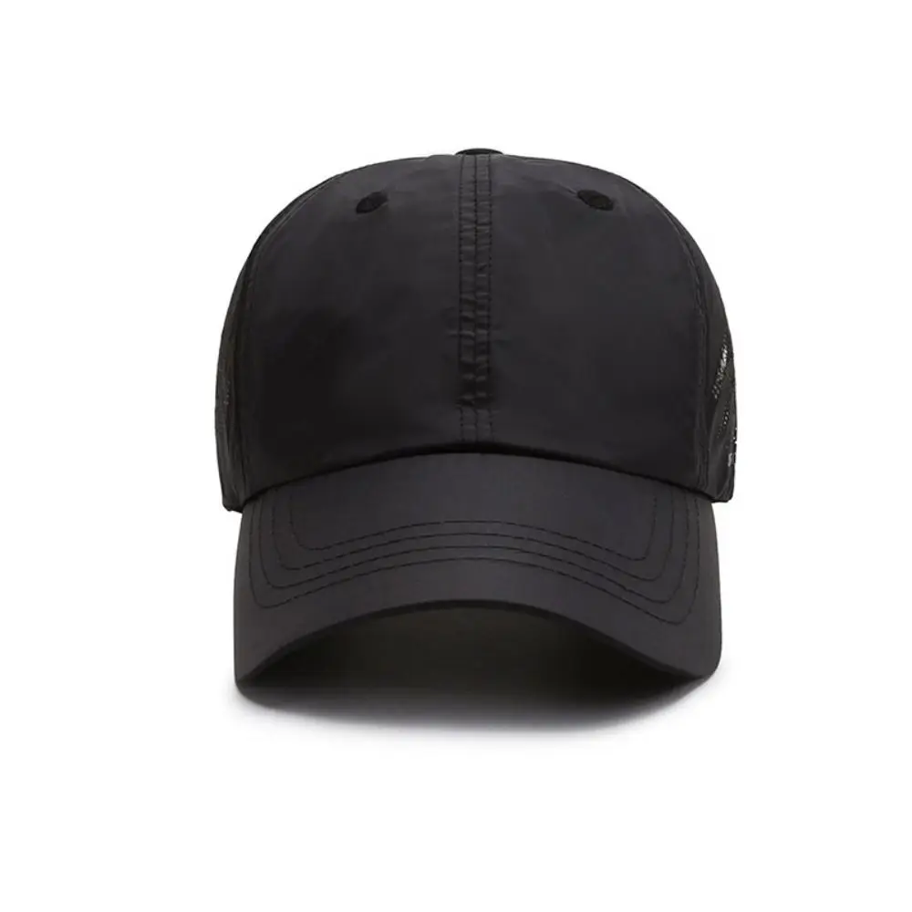 قبعات بيسبول سريعة الجفاف ، قبعة شمس بلون واحد قابلة للتعديل ، رياضات خارجية ، تنفس ، جولف ، تنس