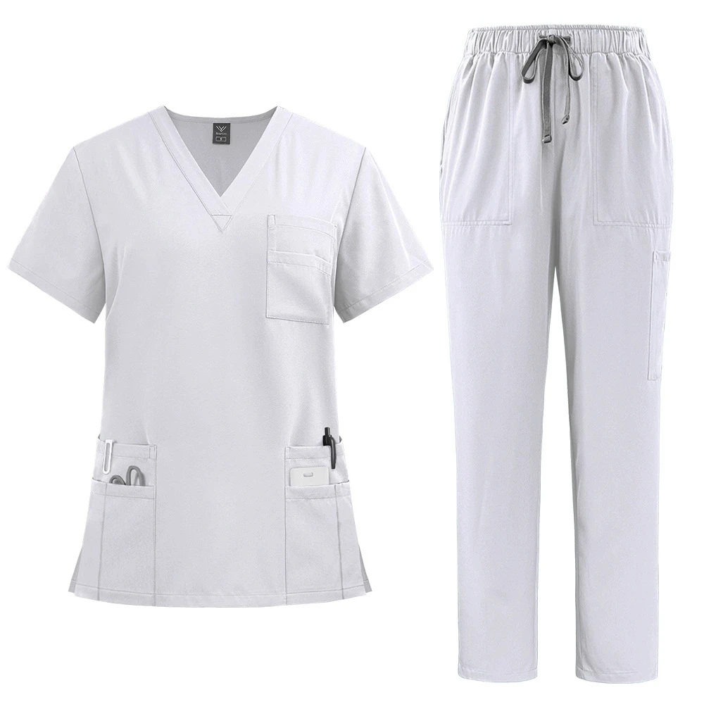 Mulher farmácia workwear rosa uniforme clínico enfermeira uniforme hospital médico oral cirurgia dentária uniformes médicos esfrega conjuntos novo