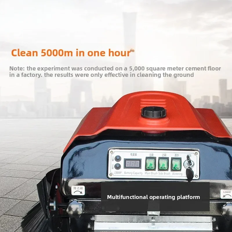 S3 Industrial Hand Push Sweeper, Farm Property Road Vacuum Electric Mopping Machine