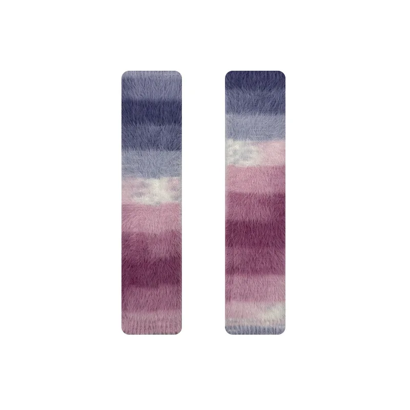 Scaldamuscoli in maglia sfumata di visone finto Donna Primavera Autunno Maniche al polpaccio irregolari in stile giapponese Y2K【Multi colori】