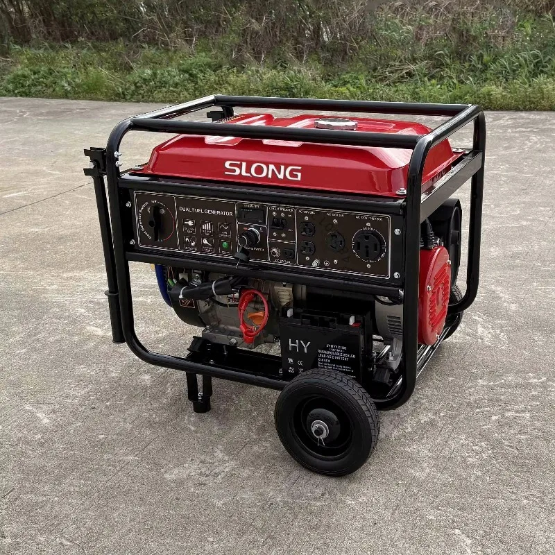 

Brand 10KW Portable Electric Start Tri-Fuel Generator 380V Rated Voltage 4-Stroke Engine ga soline LPG Natural g as