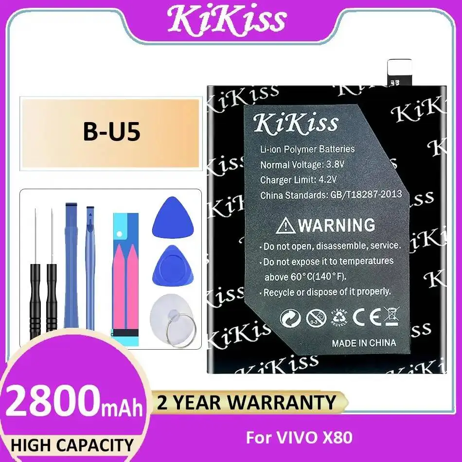 

Long-Lasting Performance For Vivo X80 2800Mah B-U5 Mobile Phone Battery