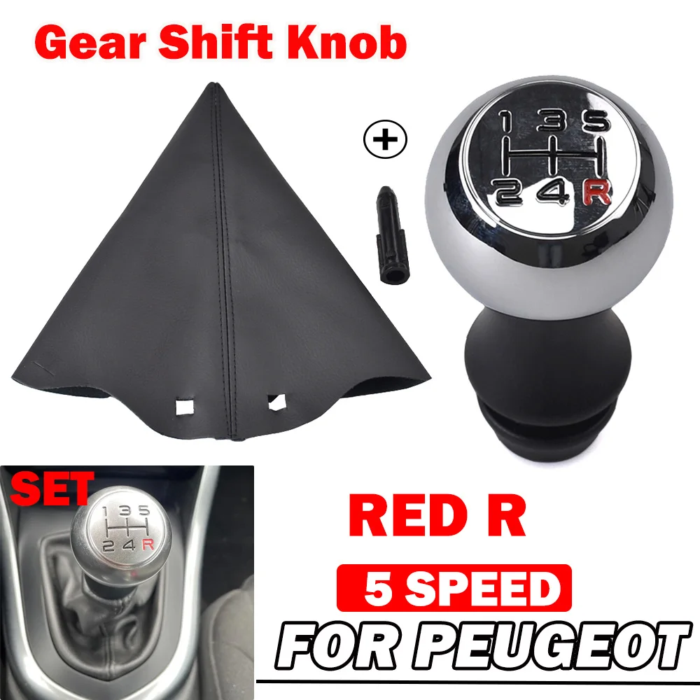 لبيجو 106 206 306 406 107 207 307 407 301 308 2008 3008 سيتروين C2 C3 C4 5 سرعة سبيكة MT والعتاد التحول المقبض اكسسوارات السيارات