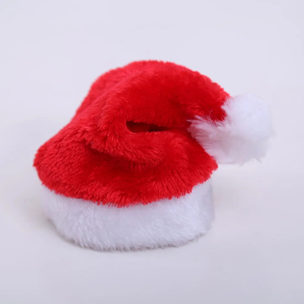 Gorro de Navidad para perros y gatos, disfraz de Navidad para mascotas, sombreros para perros pequeños, accesorios para el cuidado del cabello (rojo)