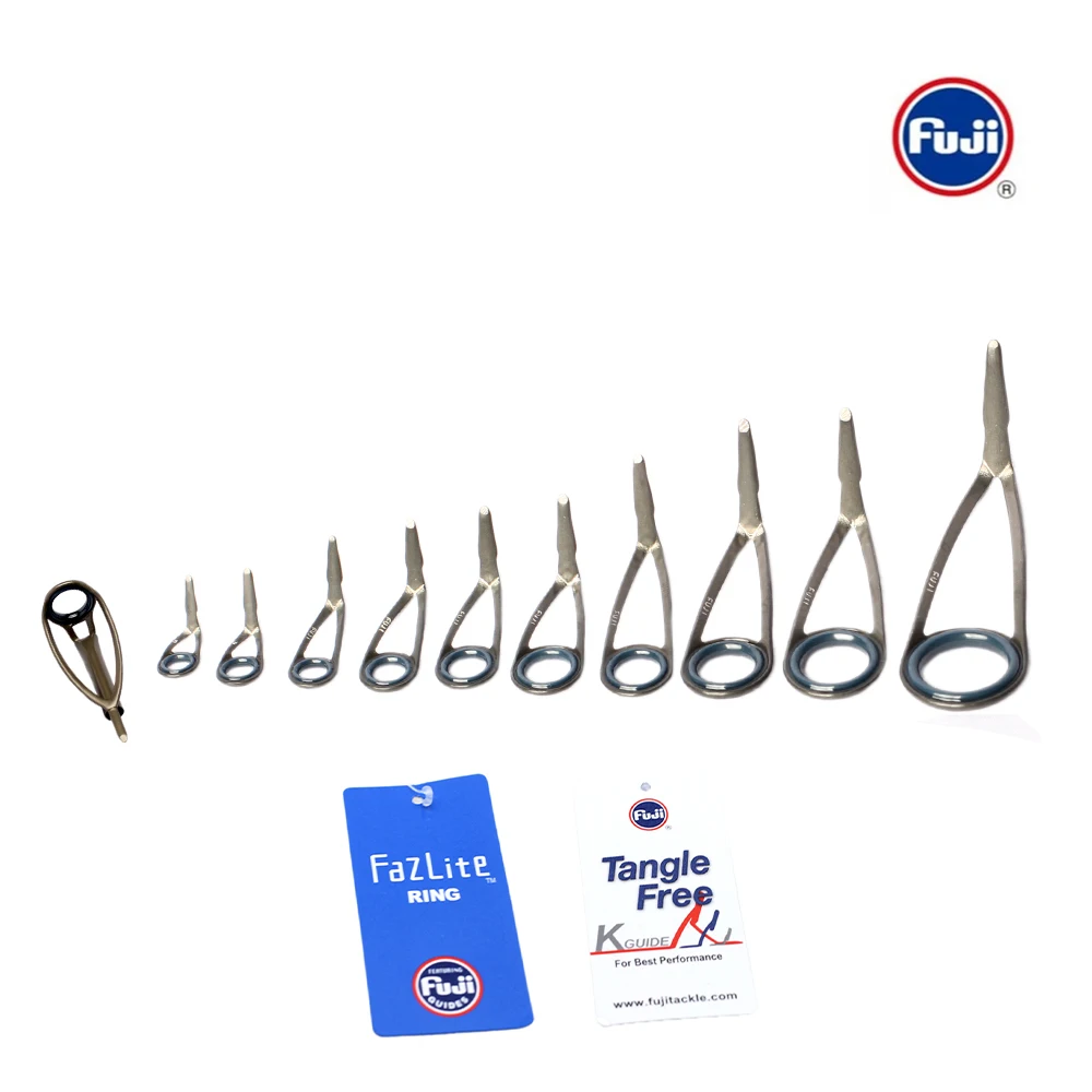 Original Fuji KL Guide Set Fazlite Ring Mid Night Blue Eye for Bolognese Fishing Rods view 4