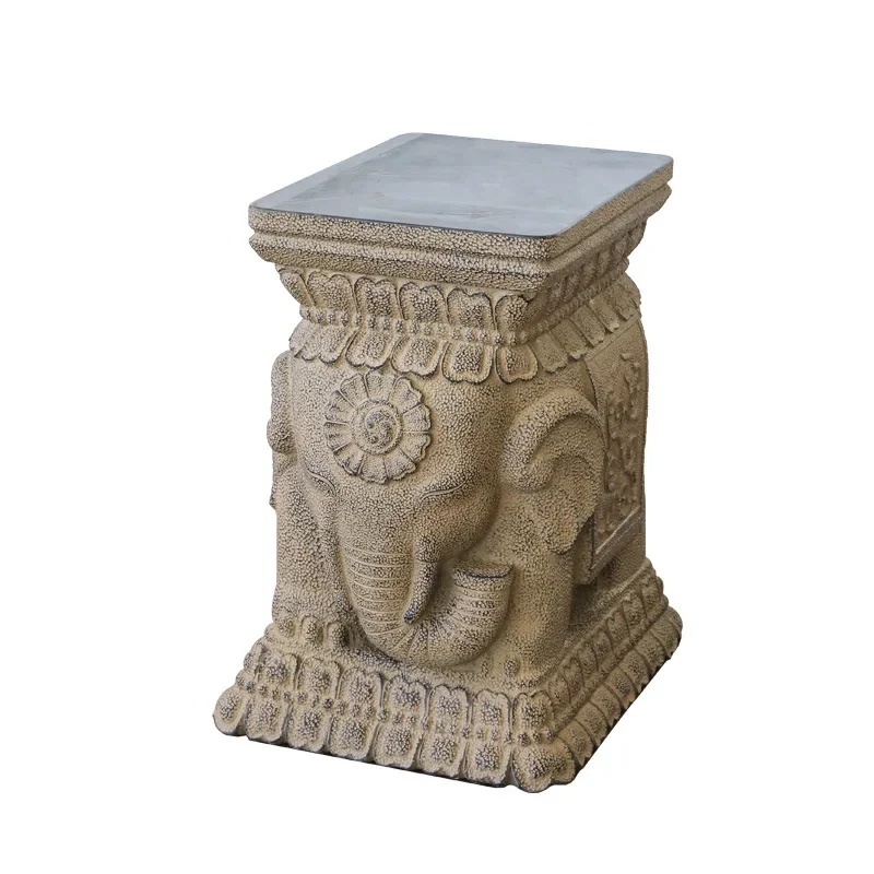 

Chinese ornaments courtyard terrace garden arrangement stone pier