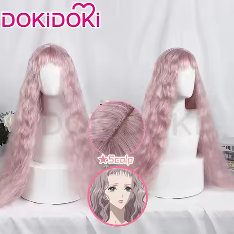 Reira Serizawa Wig for Women, Anime Cosplay NANA, DokiDoki, 100cm Long, Pink, Curly, Serizawa, Free Wig Cap