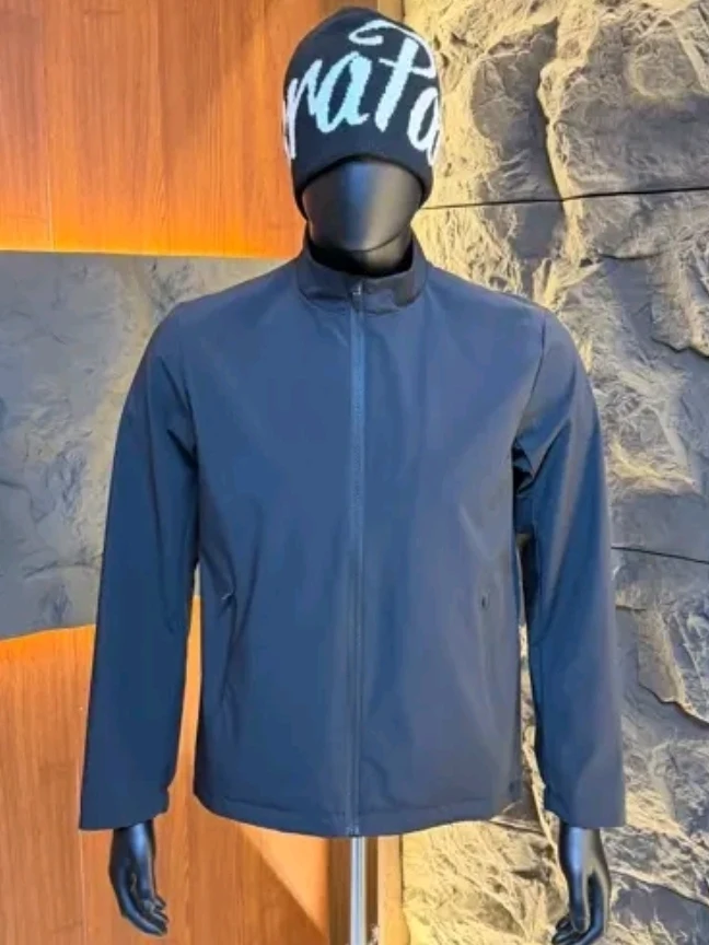 

High Quality Men's Spring Autumn Stand Collar Jacket Versatile Stylish Outerwear Standard Fit Zipper Decorated Casual Style