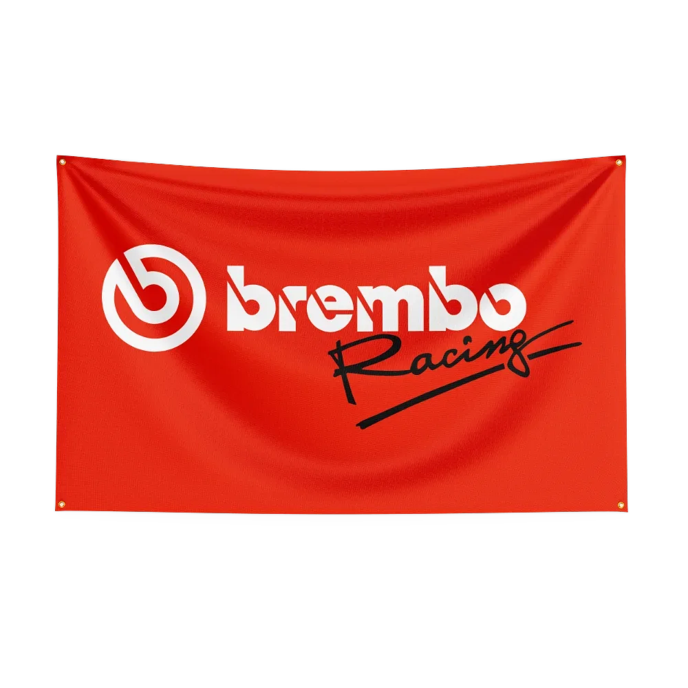 B-Br-em-bo Auto Parts Flag For fade resistant Garage Repair Shop stadium match Auto Shop pennant
