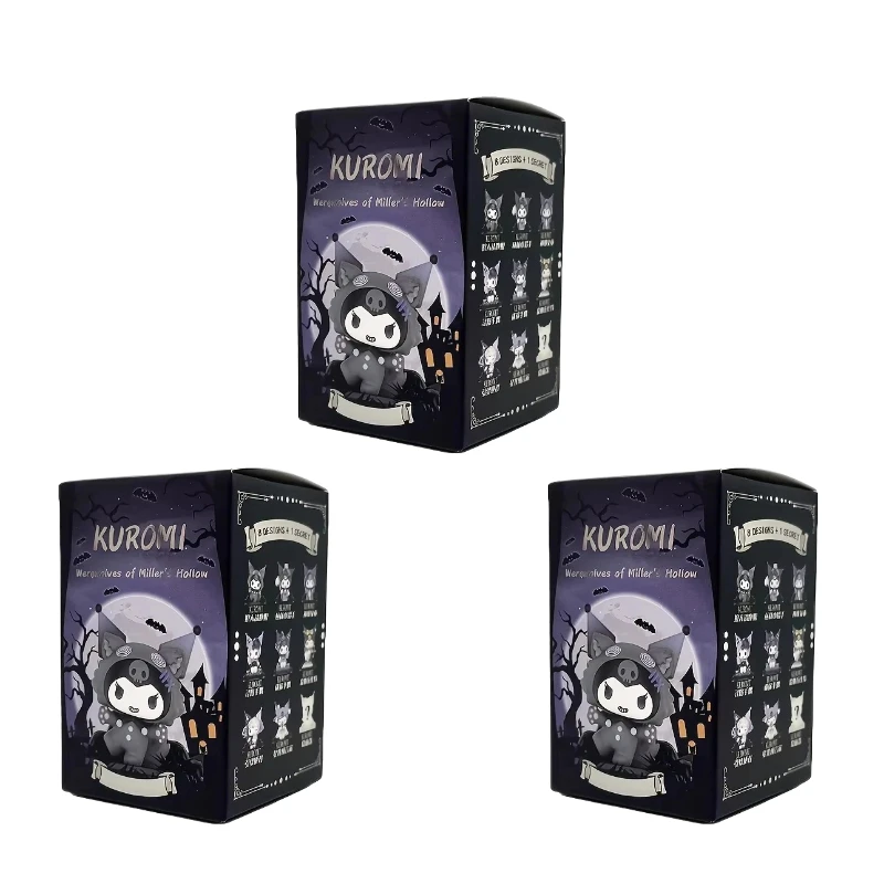 Sanrio Blind Box Cartoon Kuromi Puppe Glücksbringer Anime-Serie Actionfigur Modellpuppe Kinderspielzeug Schreibtisch-Deko Geburtstagsgeschenk