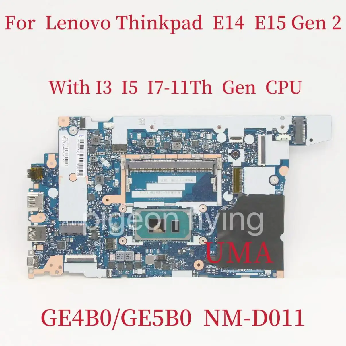 

NM-D011 для Lenovo Thinkpad E14 E15 Gen 2, материнская плата для ноутбука с I3-1115G4 I5-1135G7 I7-1165G7 UMA FRU: 5B21C71875 5B21K59850
