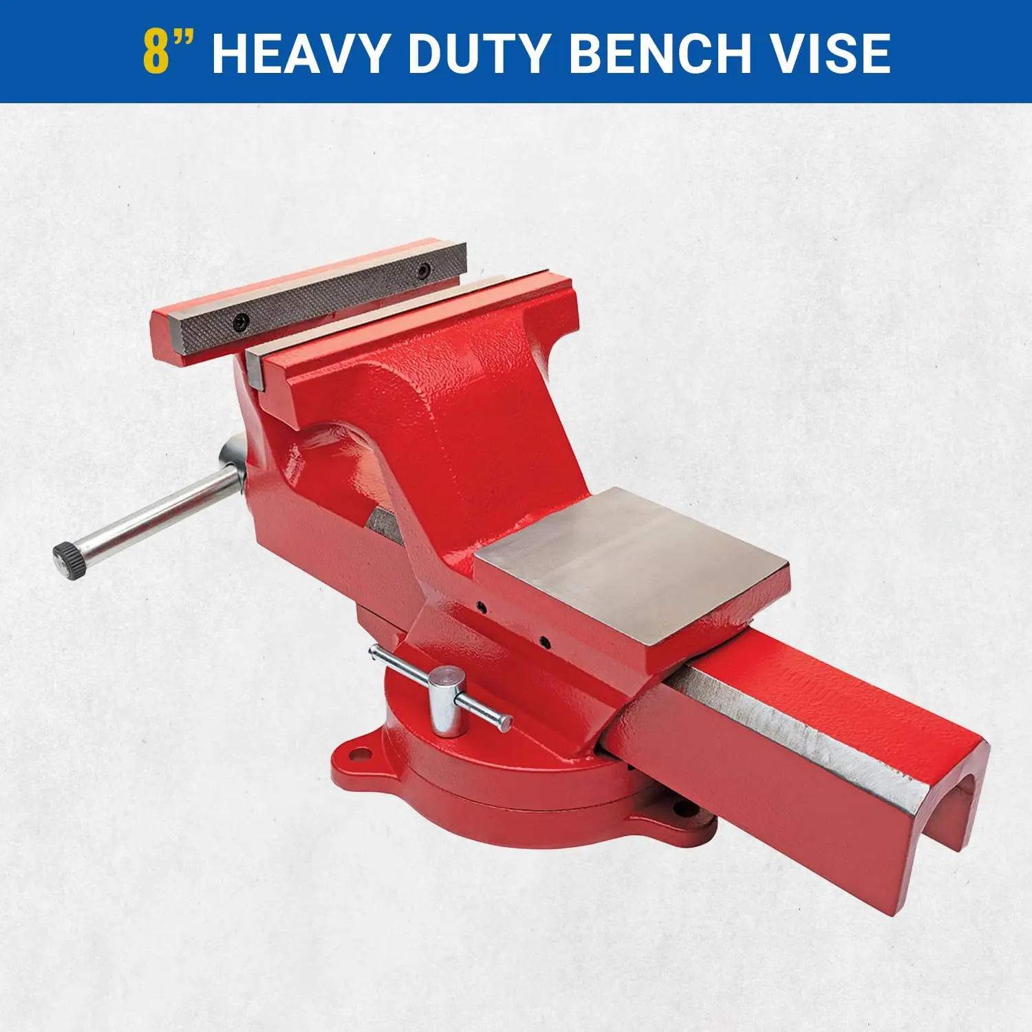 Yost Vises ADI-8 Heavy Duty Vise | 130,000 PSI Tensile Strength Austempered Ductile Iron Bench Vise | 8 Inch