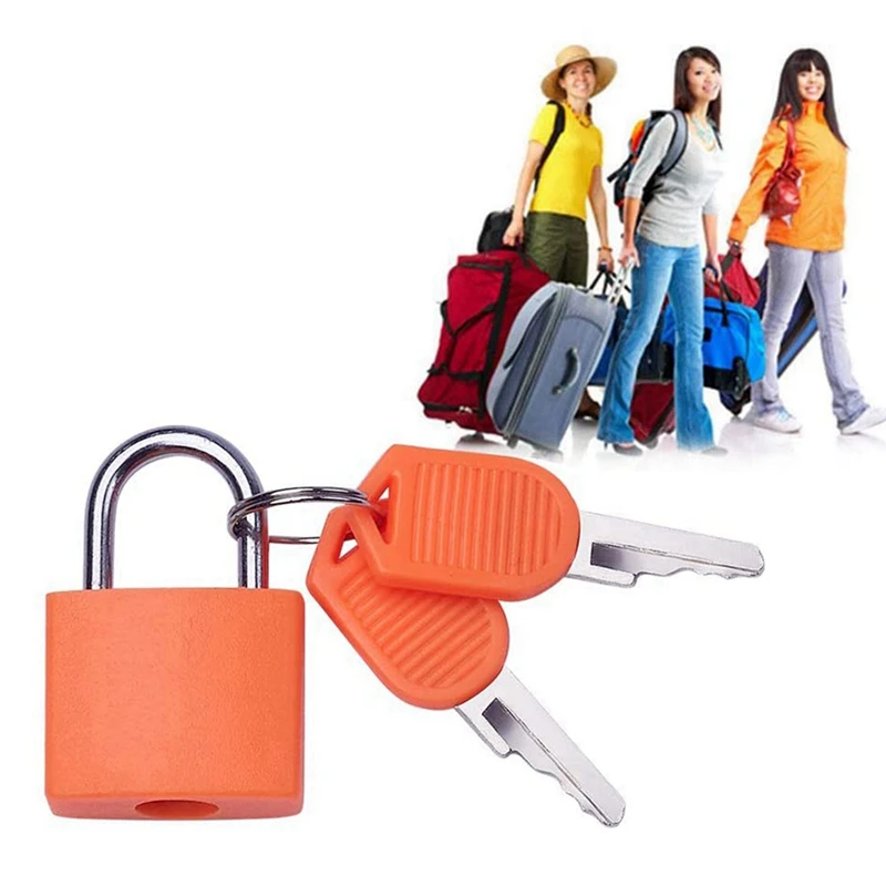 Imagem -02 - Pack Locks Cadeado Pequeno com Chave Bagagem Ginásio Locker Lock Mini Cadeado Colorido para a Escola ao ar Livre Home a 40