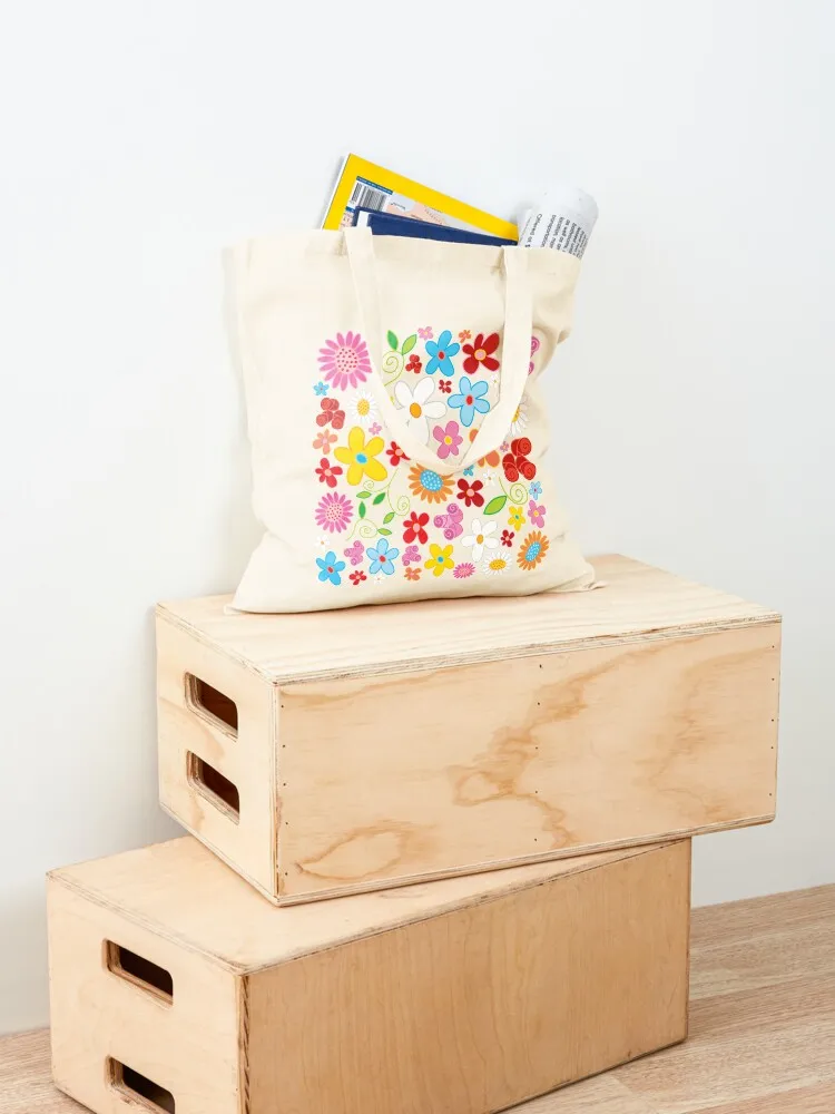 مربع حديقة قوة زهرة الربيع غريب الأطوار؟ حقيبة يد من فاتفاتين، حقيبة قماشية، حقيبة شاطئ، حقائب نسائية فاخرة #4