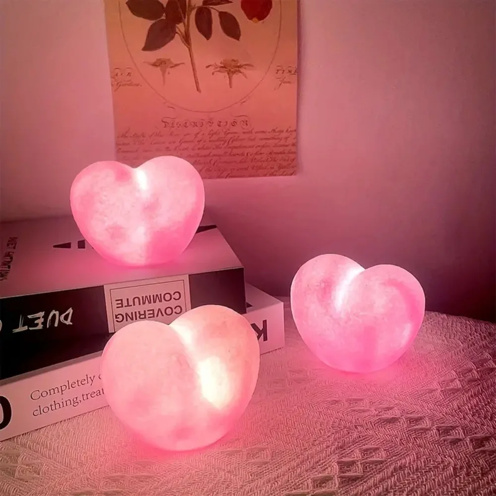 Romantic 3D Love-Heart Shape Lamps Funny Unique Ambient Light DIY Atmosphere Decoration Valentine\'s Day Table Ornaments Fashion