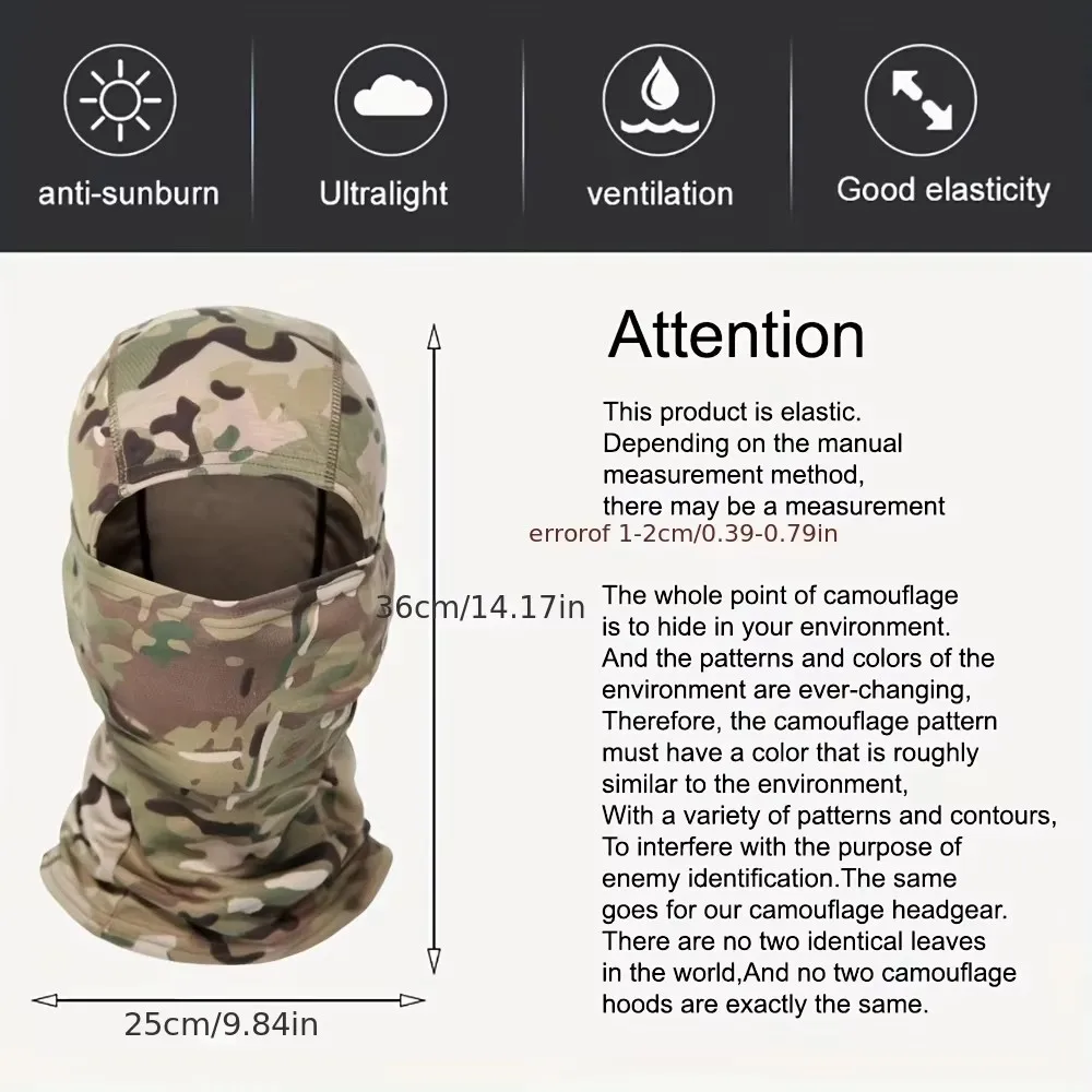 Hot Sale Tactical Balaclava Windproof Thermal Full Face Mask for Men Women Cycling Ski Motorcycle Hunting Hiking Winter Warm - view 5