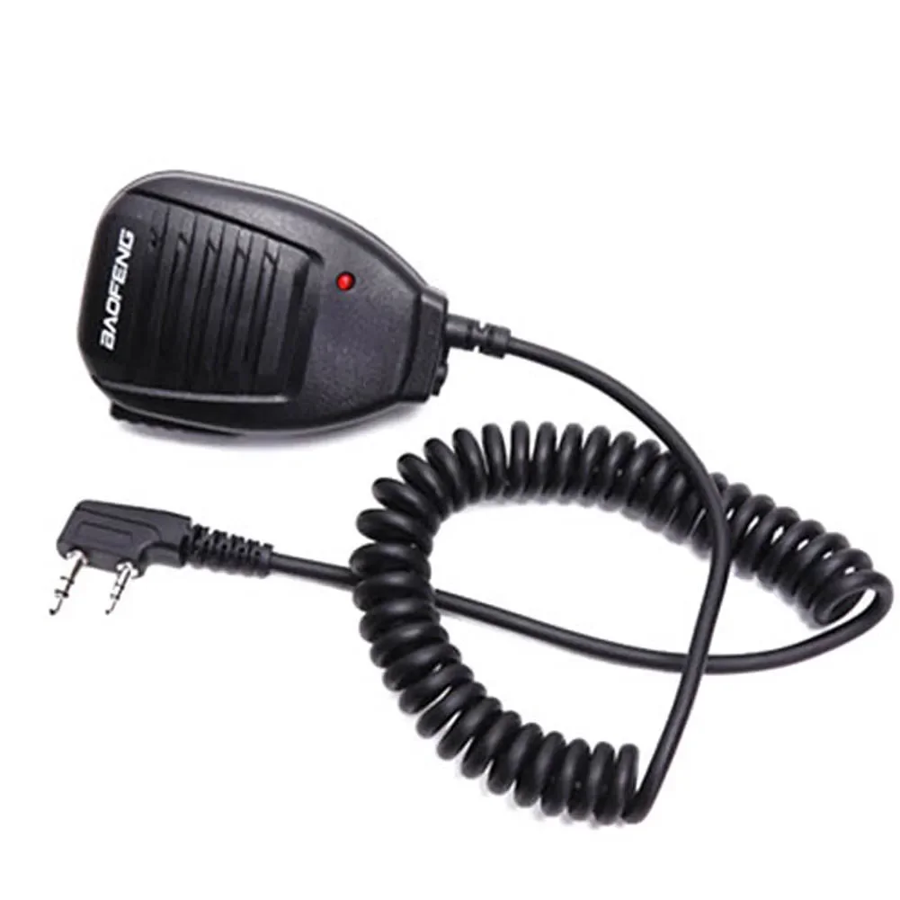 Walkie Talkie Speaker Radio Microfoon Keenwood 2-Pins Type Handheld Mic Voor Baofeng UV-5R Walkie Talkie Microfoon Vervanging