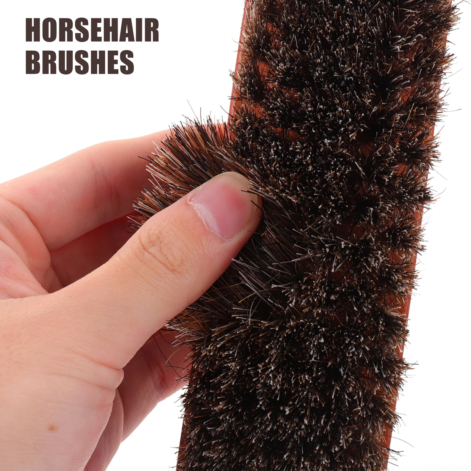 

3pcs Cleaning Polishing Brush Set Shoe Applicator Care Suede Horsehair Boot Kit Brushes For Cleaning Polishing Wooden