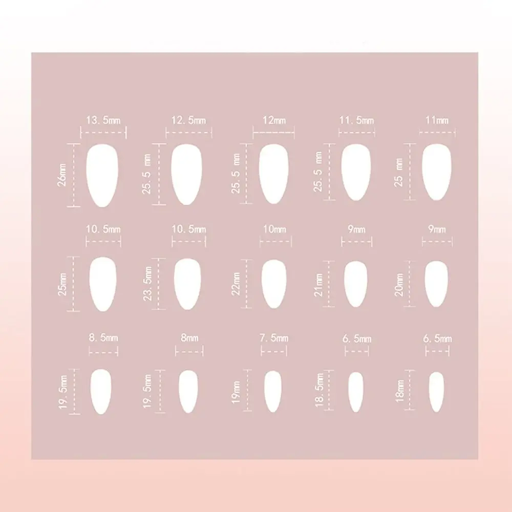 Manicure unhas falsas de amêndoa longa aurora francesa imprensa em unhas destacáveis unhas falsas diy