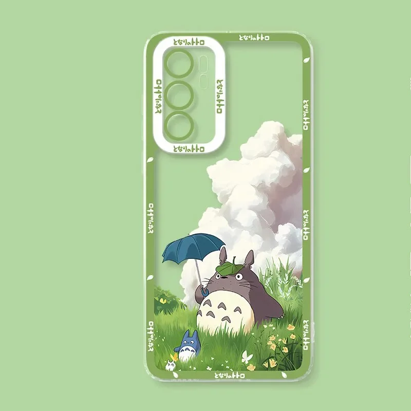 Anime T-Totoros Cute Phone Case For Samsung A36 A26 A56 A16 A06 A55 A35 A25 A15 A05 A54 A34 A24 A14 A13 A53 A33 Clear TPU Cover - náhled 5