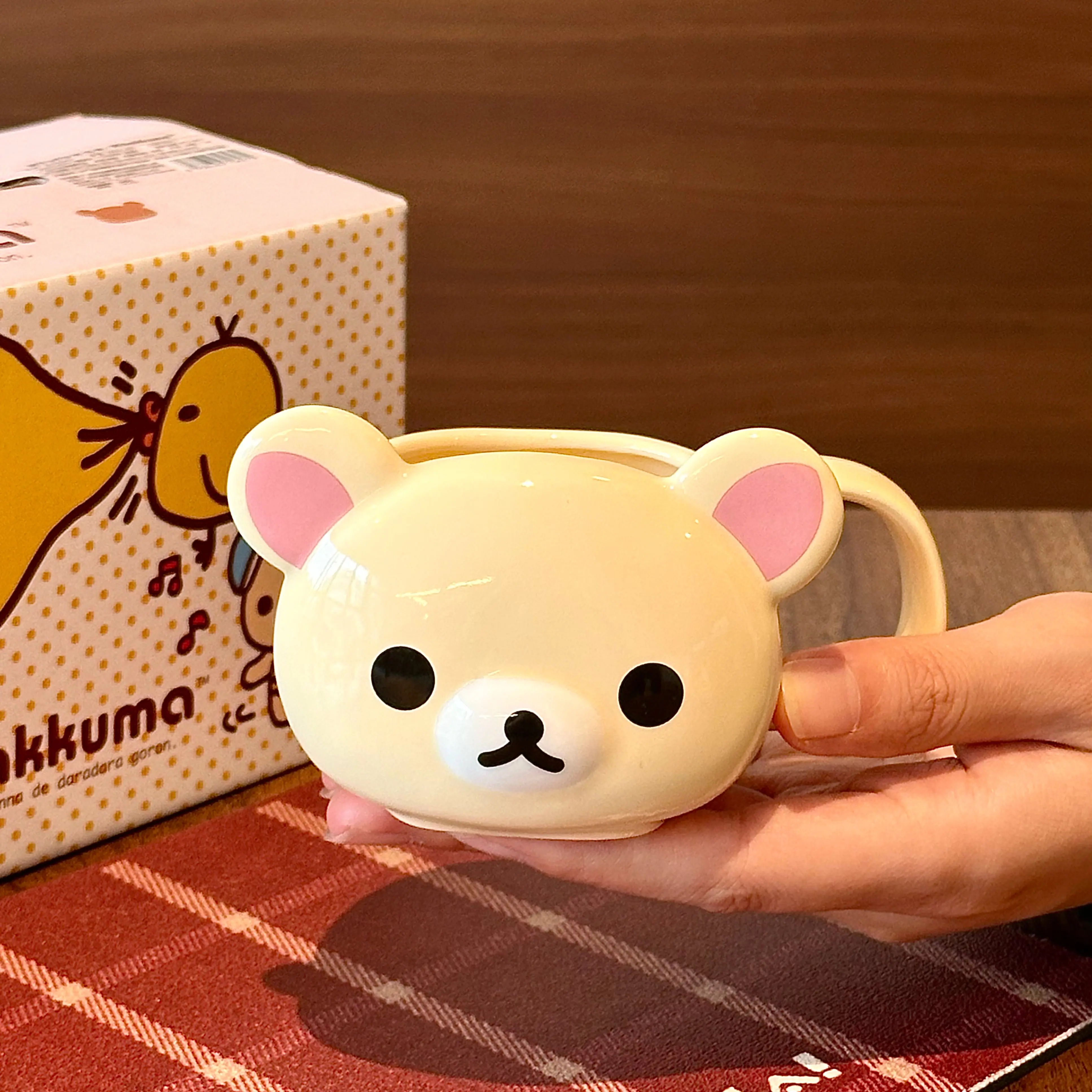 Rilakkuma 2026 Neue Niedliche Keramiktasse Tragbarer Gerader Trinkbecher Hochästhetisches Geschenk für Frauen für den täglichen Gebrauch – Detail 12