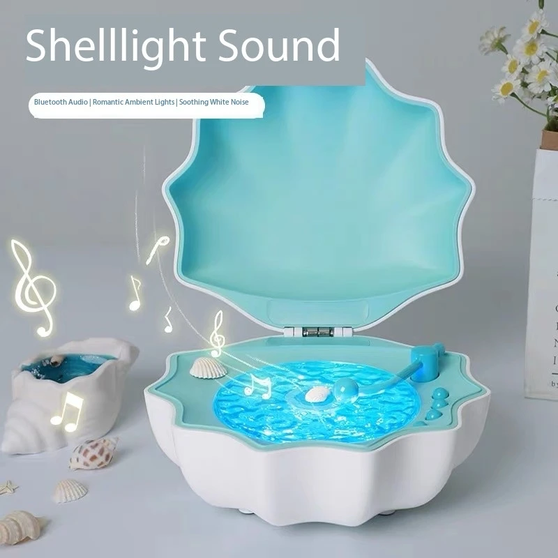 

Creative Shell Light Wireless Bluetooth Speaker High-quality Subwoofer Sleeping Desktop Ornaments Romantic Gift For Friends