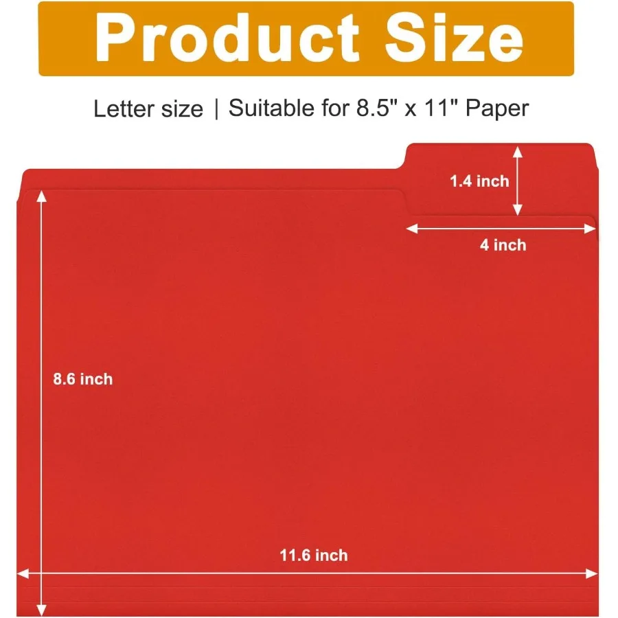 مجلدات الملفات تناسب ورق بحجم 8.5 × 11، و3 علامات تبويب مقطوعة، و36 عبوة من مجلدات الملفات الملونة المانيليا مثالية للمكتب المنزلي والمدرسة