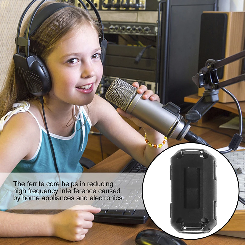 

36Pcs Ferrite Core Noise Suppressor Clip on Cable Ring Choke for Power USB Audio Video Data Cable Emi Signal Filter