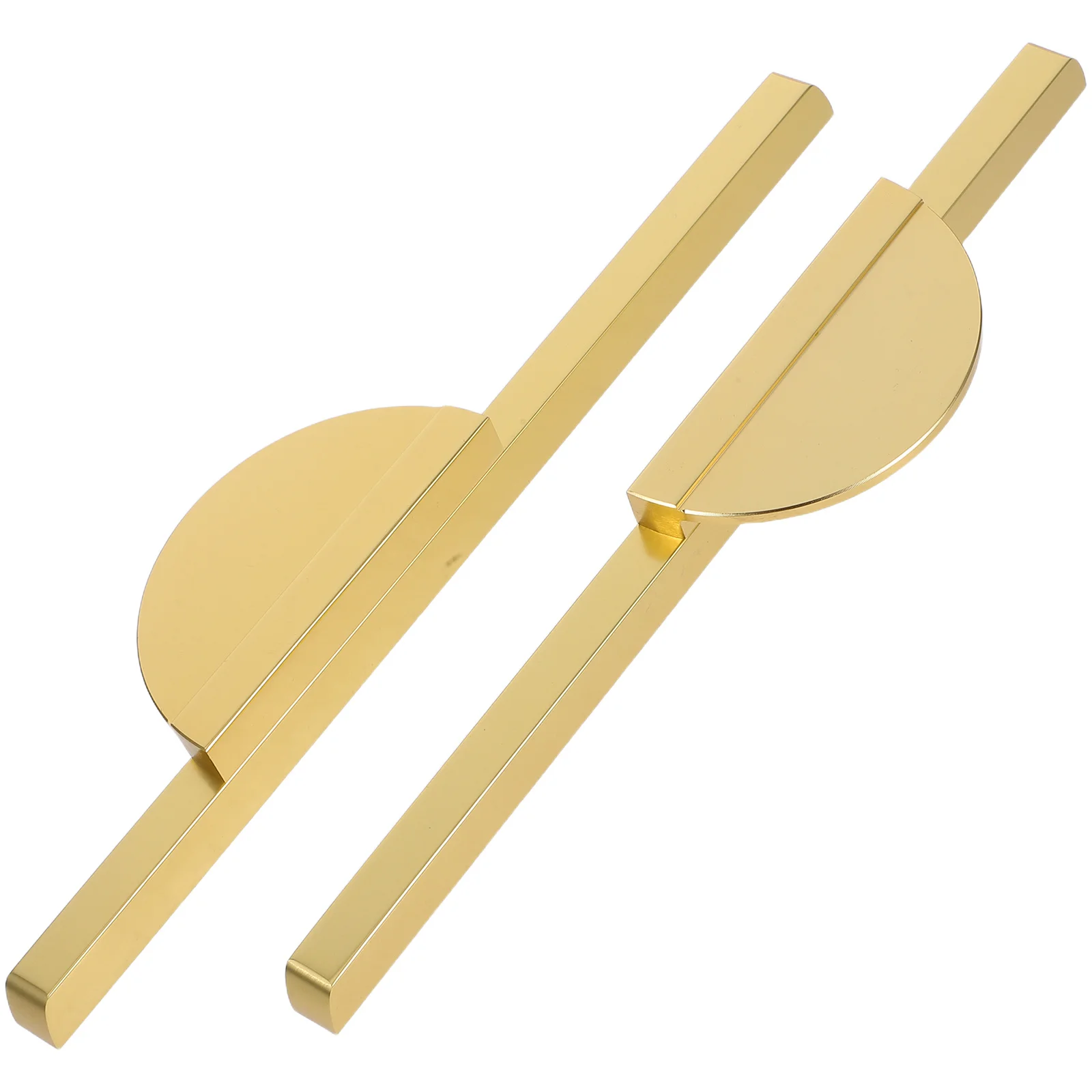 

2Pcs Half Moon Cabinet Handles Aluminum Alloy Durable Modern Drawer Pulls for Kitchen Wardrobe Bathroom Cabinet Handle