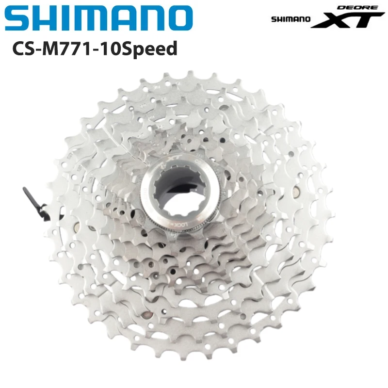 

SHIMANO DEORE XT 10S CS-M771 Cassette 10 Speed ​​11-36T HG For MTB Mountain Bike Original Parts