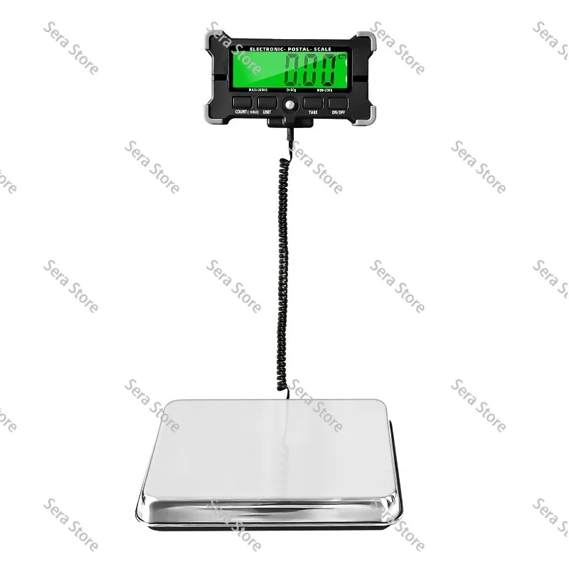 PS21 Digital Scale 200KG 120KG Electronic PostalScale Stainless Steel Floor Scale LCD Backlight Display Portable ShippingScale