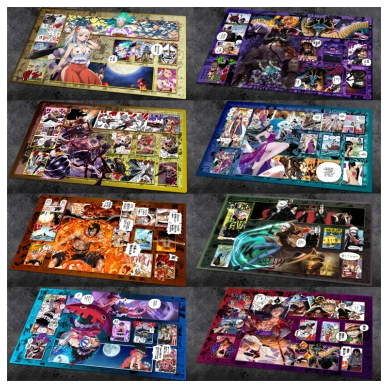 Anime One Piece OPCG Dedicated GAME Card PlayMat Battle Against Luffy Law Perona Robin Sakazuki Comic Book Series Toys 60*35cm