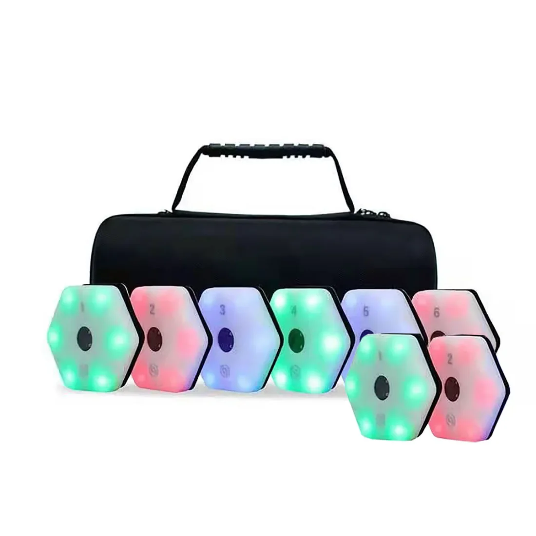 

Premium 8-Light Sports Training Equipment Bundle Agile Speed Basketball Football Handball Lamps App for Sports Entertainment