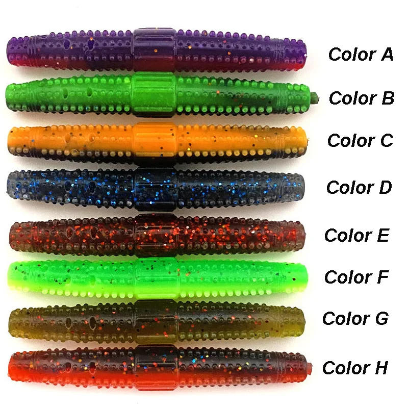 WESTBASS 5PCS Ned Rig Soft Baits 7cm Silicone Worm Lures Rubber Fishing leurre souple Floating Swimbait Fishy Smell cebos suave