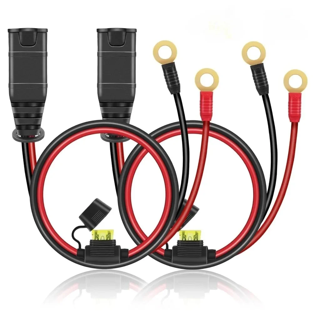 Lot de 2 fils SFP pour NOCO GC002 X-allergique, 6mm, Smart 24.com, câble de chargeur, fils d\'offre de batterie, câble de démarrage pour diabétique