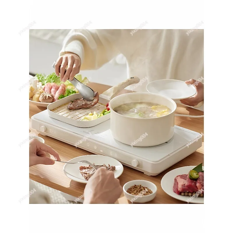 2026 New Double Induction Cooker High Power Mini Multi-function Hot Pot Cooktop