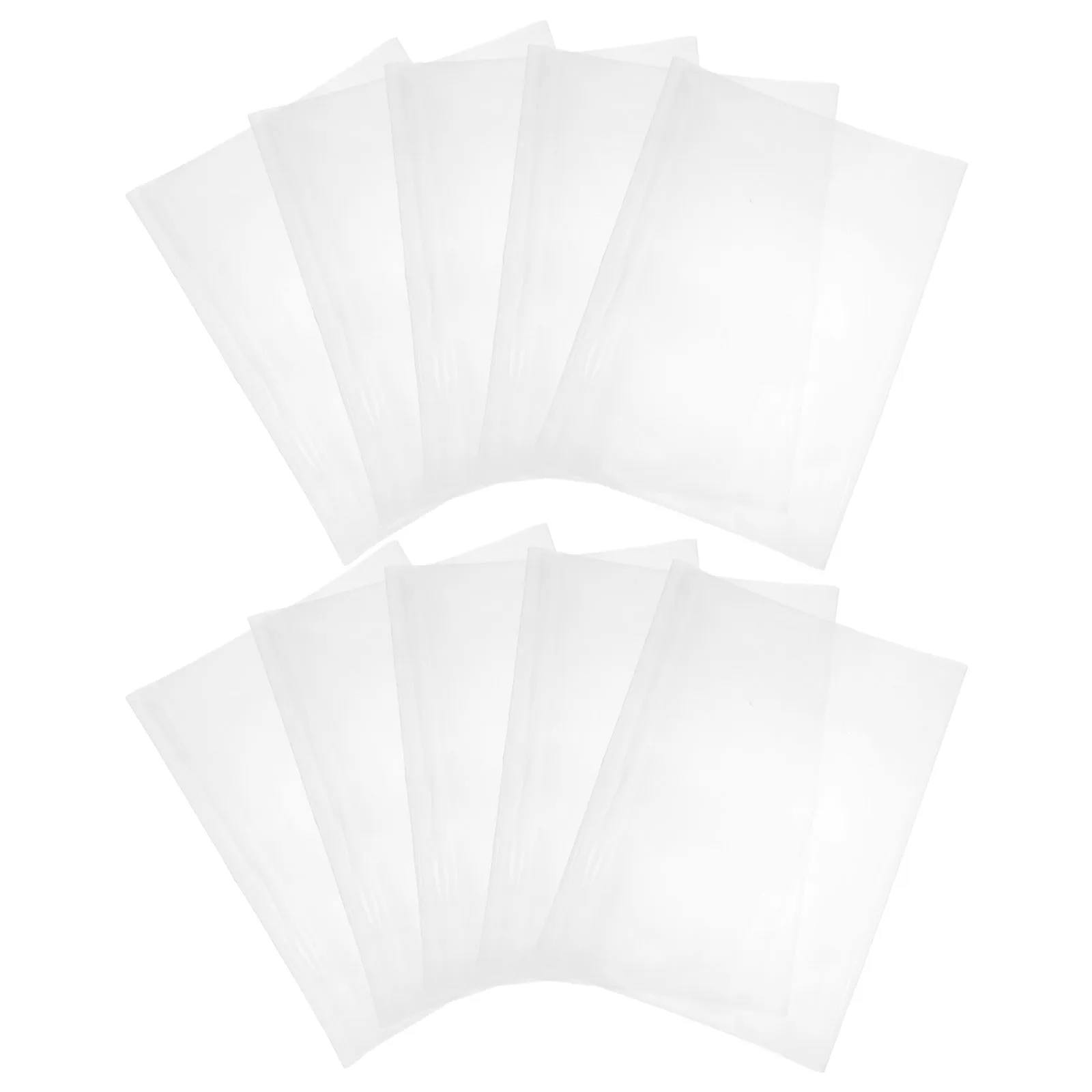 

10 Pcs A4 Size Transparent PP Material Book Cover Protector Waterproof Sleeve for Soft Books Students School Office Use