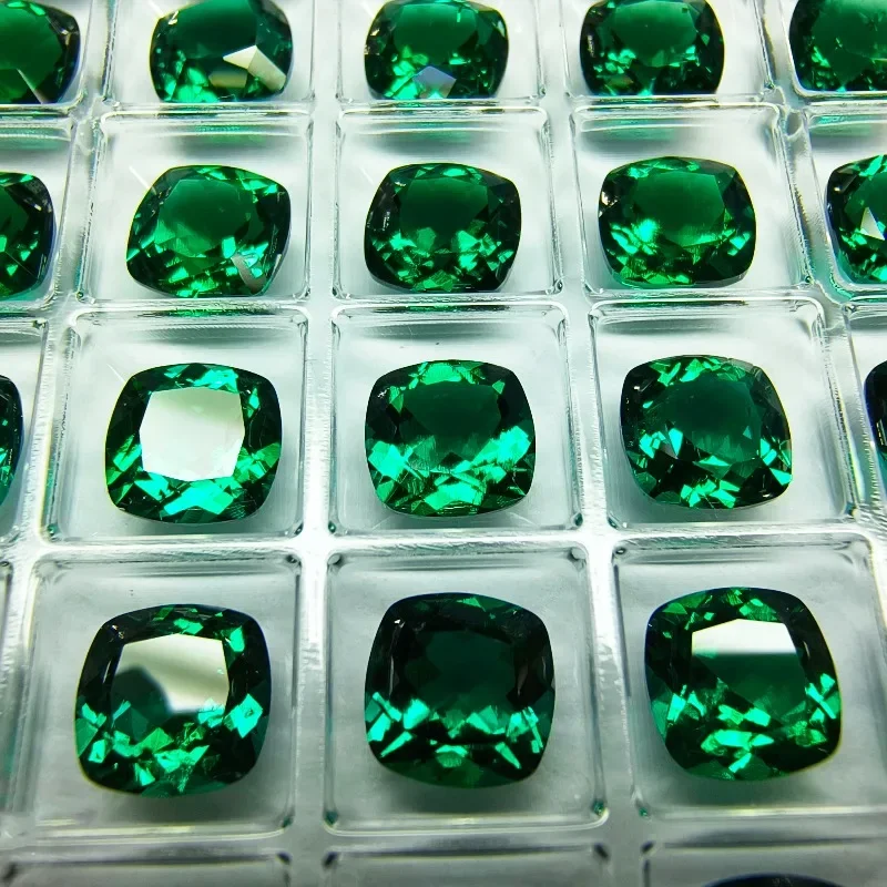 Bestseller Laborgezüchtete Sambische Smaragde Runde Form mit Einschlüssen Innen Schmuckeinlage Wählbar mit AGL-Zertifikat – Detail 33