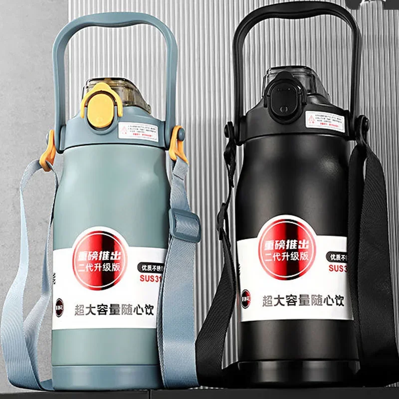 

1800ML Large Capacity Stainless Steel Thermo Bottle Portable Thermos Vacuum Flasks Thermo Water Bottle Tumbler Thermoses Outdoor