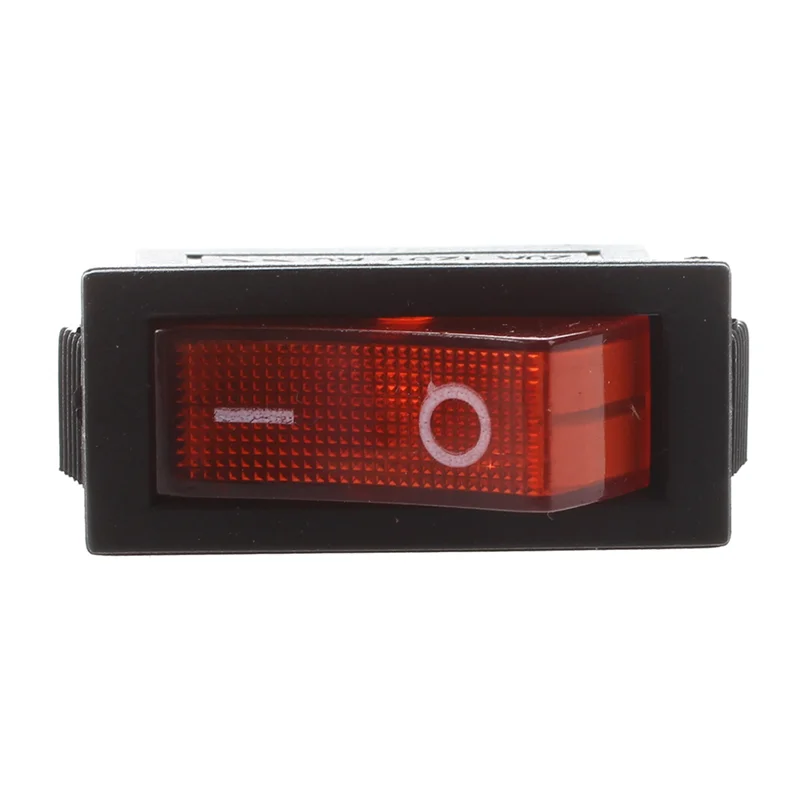 FULL-AC 16A/250V 20A/125V 빨간색 조명 켜짐 꺼짐 SPST 보트 로커 스위치 X 30개