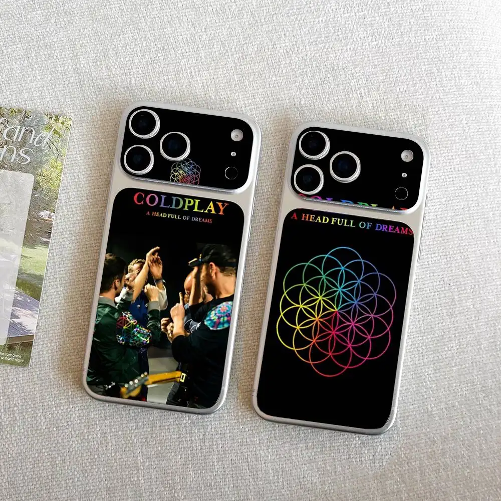 Famous Popular C-coldplayS Rock Band For Apple IPhone 17 Pro Max /17 Pro Body Back Cover Decal Rear Protective Sticker Film