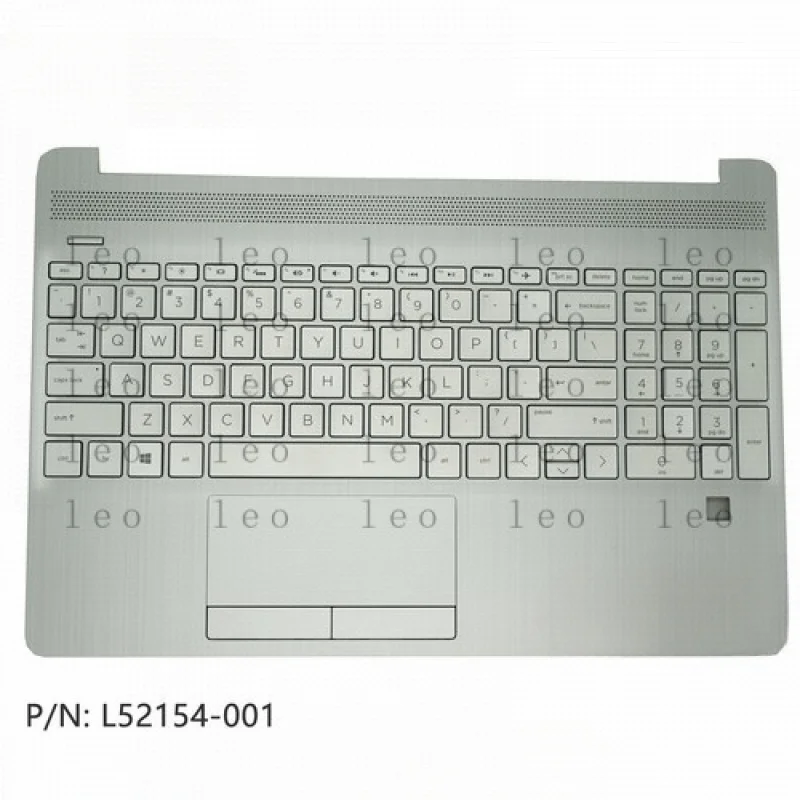 

GG New L52154-001 for HP 15S-DU DY DW Palmrest Upper Case w/ Keyboard Touchpad Silver