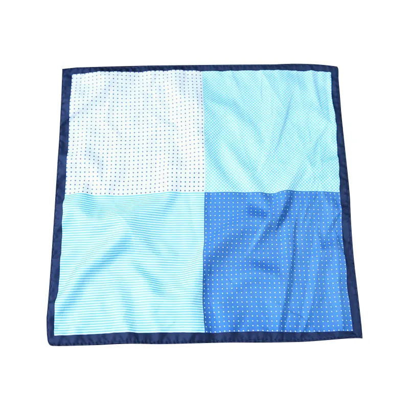 Lenço masculino com padrão vintage, quadrado de bolso clássico da moda para negócios, eventos casuais e semi-formais