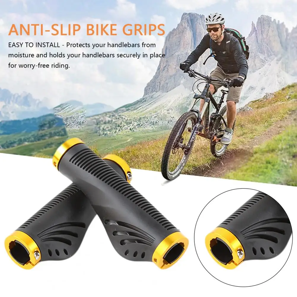 Bicycle Handle Bar Grips MTB Mountain Bike Soft Single-sided Locking Handlebar Cover Plug Rubber Non-slip Cycling Accessories