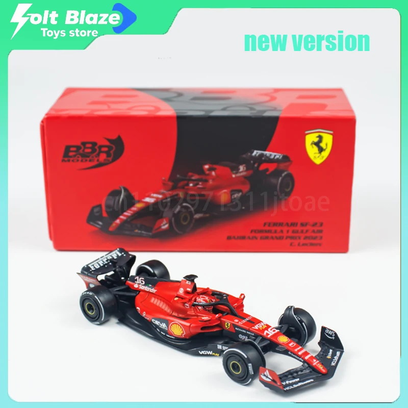 

BBR 1/64 Ferrari SF23 #16 #55 F1 Car 2023 Bahrain Model Car Simulation Static Display Alloy Cars Model Boy Collection Toys Gifts
